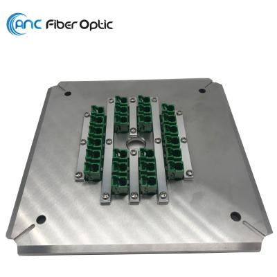 China 24 Port E2000 Fiber Optic Termination Tools Polishing Jig Plate for sale