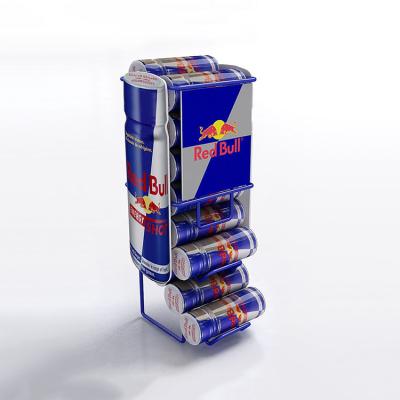 China Hot Selling Supermarket Energy Drink Can Display Hanging Rack Wire Display Stand With Custom Logo for sale