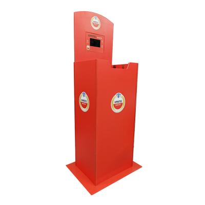 China Customized Wine Display Stand Automatic Vertical Vendor Beverage Dispenser Stand for sale