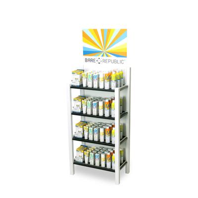 China Dismountable Cosmetic Retail Display Stands Supermarket Retail Makeup Display Stand for sale