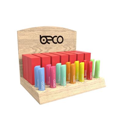 China Customized Wooden Display Stand Lipstick Counter Display Rack for Specialty Store for sale