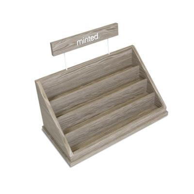 China POS Jewelry Wooden Display Stand Wooden Countertop Display Organizer Boutique for sale