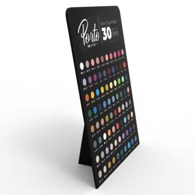 Chine Partie supérieure du comptoir cosmétique de support d'affichage de vernis à ongles de panneau de mousse de présentoir de vernis à ongles de PVC à vendre