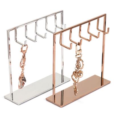 China Stainless Steel Bracelet Rack Stand Jewelry Holder Necklace Display Rack for sale