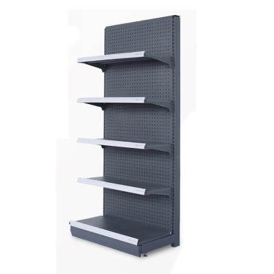 China Metal Free Standing Pegboard Display Supermarket For Snacks for sale