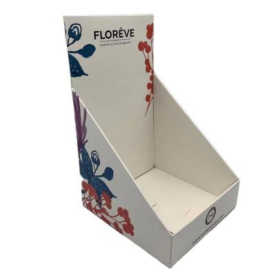 China Customized Countertop Stands Cardboard Facial Mask Display Stand For Retail Store for sale