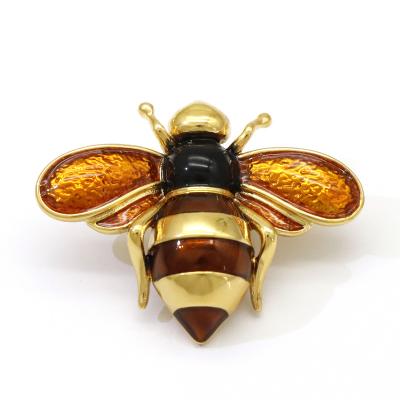 China Animal brooches women brooches fashion jewelry bee fashion design brooch ladies jewelry accessories luxury enamel jewelry for sale