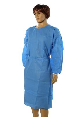 China Anti Blood Disposable Operating Gowns , Breathable Disposable Barrier Gowns for sale