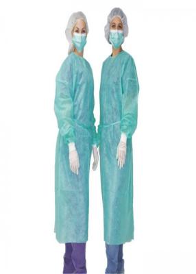 China Vestidos médicos impermeáveis do isolamento com o PE que reveste o material não tecido à venda
