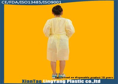 China Custom Size Disposable Medical Gowns , Disposable Dressing Gowns S-3xl for sale