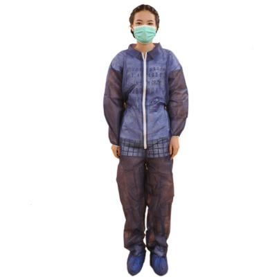 Κίνα S-3XL μίας χρήσης κοστούμια σκόνης, μίας χρήσης παλτά επισκεπτών χωρίς κουκούλα προς πώληση