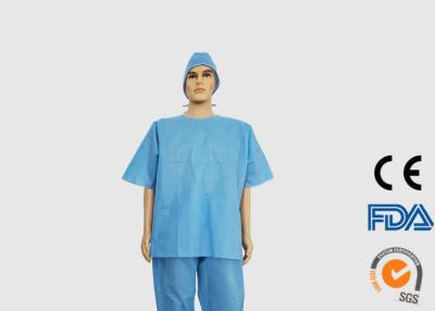 China Chemical Resistant Disposable Medical Scrubs Protective Coveralls XL XXL Size for sale