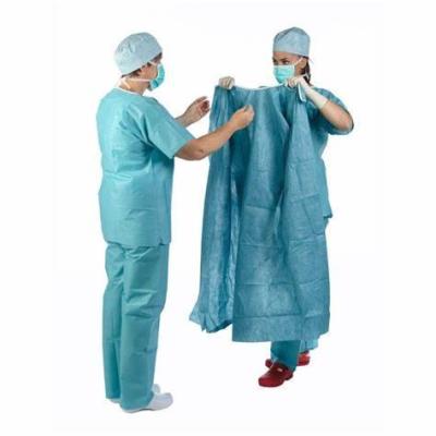 China Safety Breathable Non Woven Surgical Gown Fire Retardant Eco Friendly for sale