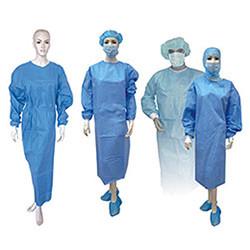 China Vestido cirúrgico não tecido de S-4xl, ternos descartáveis da poeira com logotipo de seda da impressão à venda