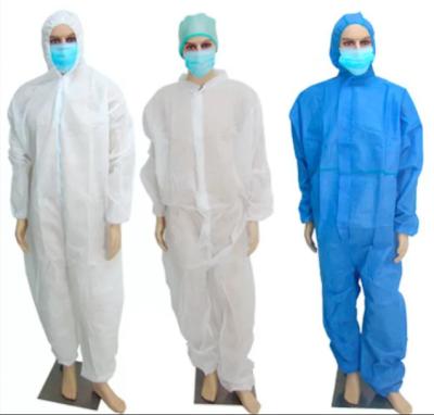 China Vestidos médicos do isolamento de S/M/L/XL, combinações descartáveis impermeáveis à venda