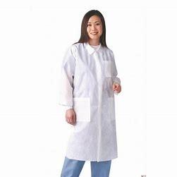 China Customized Disposable Visitor Coats CE / ISO9001 Approved For Hospital for sale