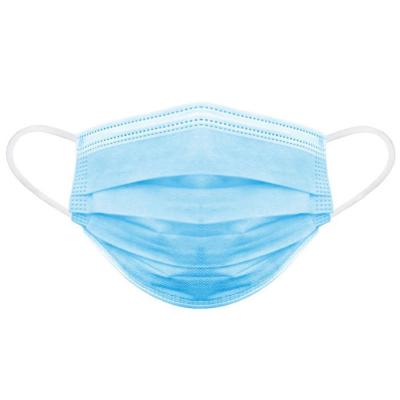 China Perfect Disposable Dust Mouth Mask Non Woven 3 Layer Face Mask  Antibacterial for sale