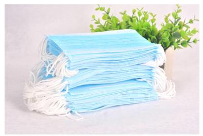 China Blue Disposable Mask Personal Safety Non Woven Face Mask For Beauty Salon for sale