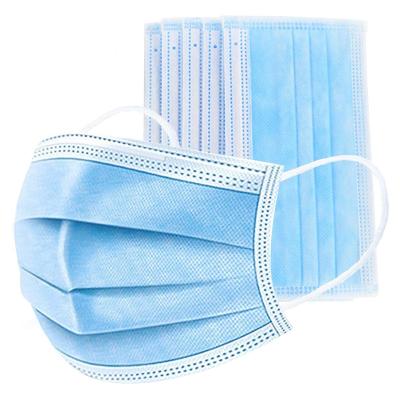 China Anti Virus Disposable Face Mask  Eco-Friendly Single Use With Elastic Earloop for sale