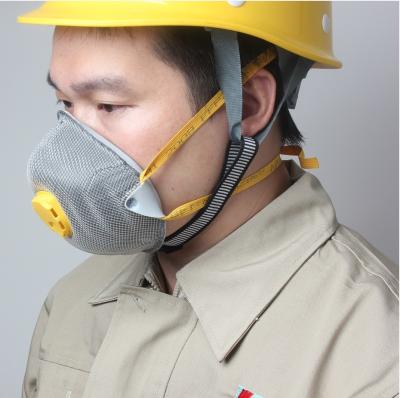 China N95 FFP2 Anti Dust Respirator Silicone Mask Low Expiratory Resistance With Valve for sale