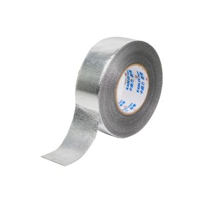 China 25M Aluminium Tape Waterproof , Fiberglass Foil Tape High Temp Resistant for sale