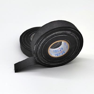 China UV Resistant 10m Or 15m Fleece Wiring Tape Black Color for sale