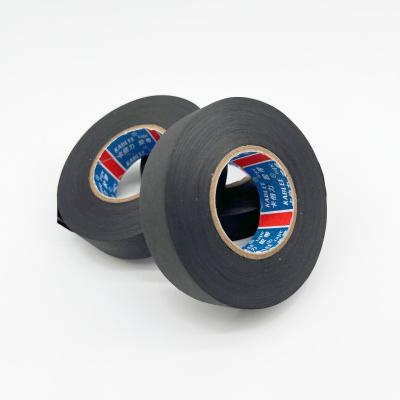 China 19mm Width 0.16mm Thickness Black Cloth Tape UV Resistance for sale