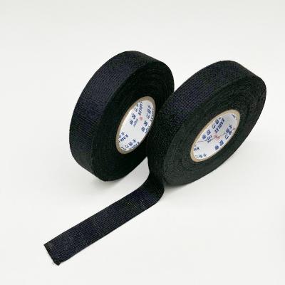 China 19mm 25mm Width Black Color Fleece Fabric Tape for Automotive Wire Harness Protection Te koop