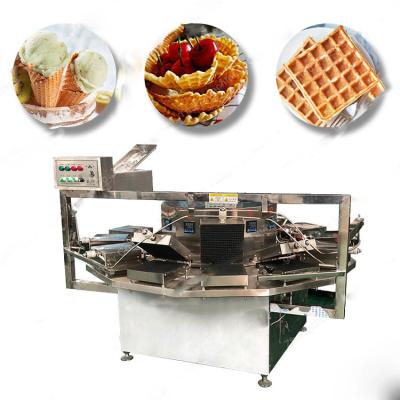 Chine cône de alimentation automatique de gaufre de crème glacée 1600Pc/H faisant la machine à vendre