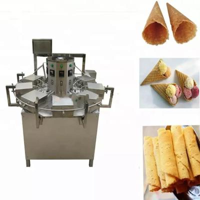 China Snack Food Factory Rolled Sugar Cone Baking Machine for sale