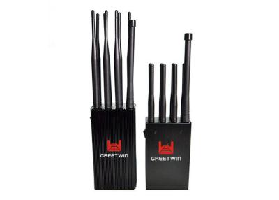 China 8 Antennas Handheld Cellphone Jammer , GSM 3G 4G LTE Wifi Signal Jammer for sale