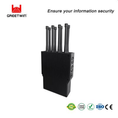China 8 Bands AC240V Cell Phone Signal Blocker UMTS CMDA 40m 8-10w Per Band for sale