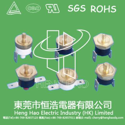 China Termóstato bimetálico normalmente cerrado/abierto del KSD, interruptor termal del disco de la acción rápida en venta