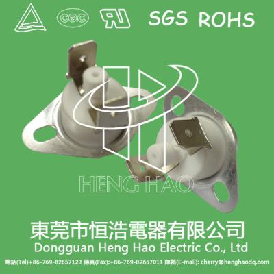 Κίνα Χειρωνακτική θερμοστάτης αναστοιχειοθέτησης εναλλασσόμενου ρεύματος 125V 250V/διμεταλλικός θερμικός προστάτης για το μετασχηματιστή προς πώληση