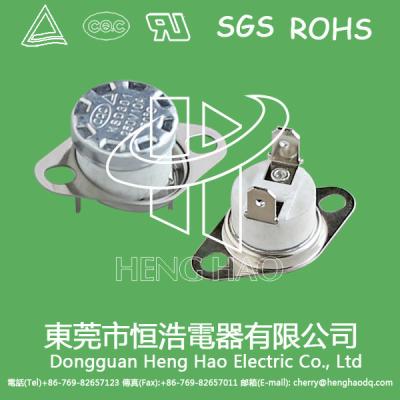 China La temperatura KSD301 activada en del tipo RoHS del reset manual del interruptor aprobó en venta