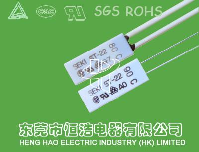 中国 再使用可能なSEKIの熱保護装置/証明されるバイメタルの熱スイッチROHS 販売のため