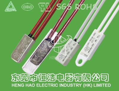 China Dispositivo de protección termal del motor, sensores termales bimetálicos del reset manual en venta