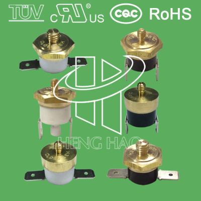 China bimetal temperature cutout switch with M4, M5,M6,M16 copper head H31 250V 16A 0 to 250 degree centigrade for sale