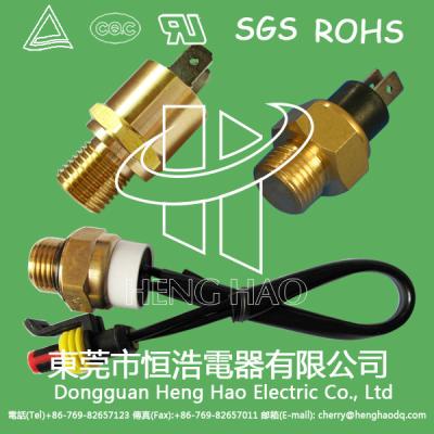 China M16 G4/1 M10 M20 copper thread head bimetallic thermostat temperature sensor switch 250V 10A 16A 0-250C for sale