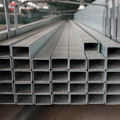 中国 鉄製 GI亜鉛メッキ角型鋼管 チューブ 6m 275g/M2 SS540 販売のため