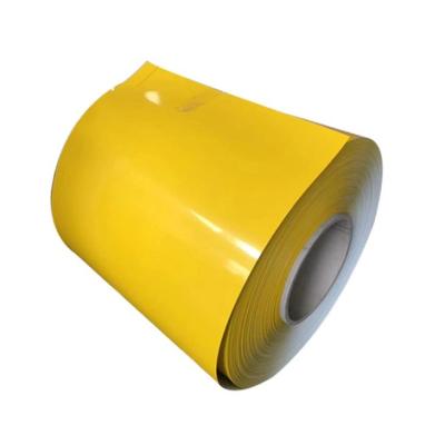 China Yellow AZ150 Ppgl Steel Coil Yellow 55% Al Zn Coated Steel PVDF for sale