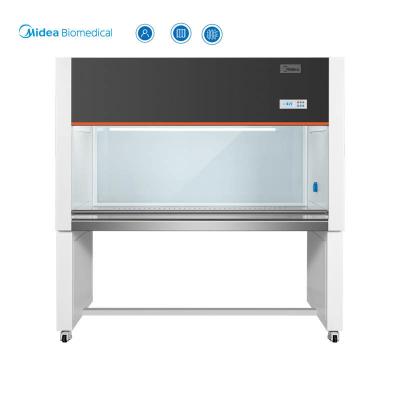 China Midea Biomedical Vertical Clean Air Laminar Flow Cabinet Two Person Class 100 Clean Bench for sale
