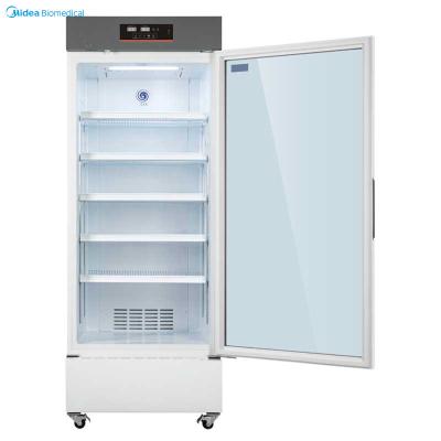 China Vertical Medical Pharmacy Vaccine Refrigerators Forced Air Cooling Microprocessor for sale