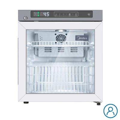 Китай Вертикальный аптечный холодильник от 2 до 8 градусов 42L Малый медицинский морозильник с одной стеклянной дверью продается