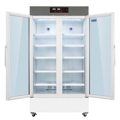 China Large Capacity 1006L Vaccine Pharmacy Refrigerator Freezer With Glass Door for sale