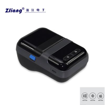 China Zjiang Portable Black POS Thermal Printers Machine For Label Receipt Printing for sale