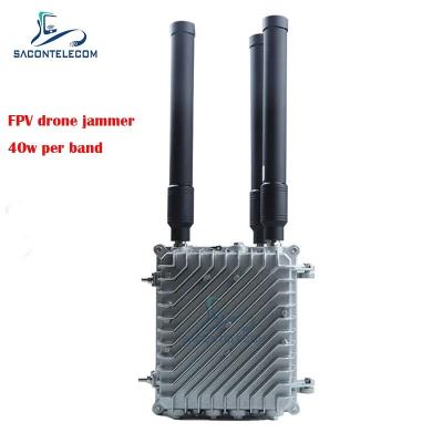 China 3 channels 120w powerful FPV Drone Jammer Portable UAV FPV Jammer Blocker for sale