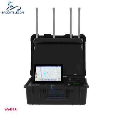 中国 Portable suitcase UAV drone detecter DJI FPVs WiFi DIY drones detection Up to 10km Distance 販売のため