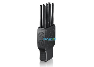 China 5.5 Watt Cell Phone Signal Blocker Jammer With 8 PCS Omni Antennas , 1.5kg Weight for sale