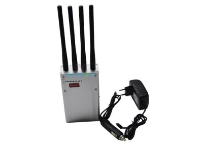China Professional Digital Portable Cell Phone Jammer 6.5 W With 4 Antennas for sale